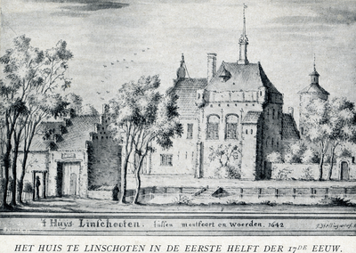 107388 Gezicht op het Huis te Linschoten (Noordlinschoterdijk 15) te Linschoten.